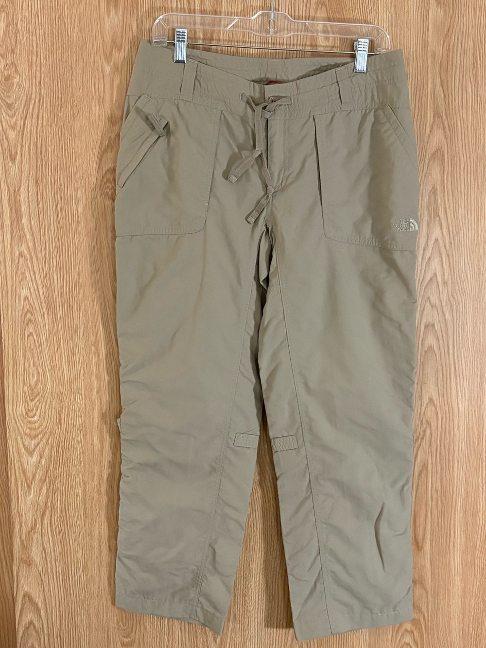 The North Face Khaki Drawstring Nylon Hiking Pants